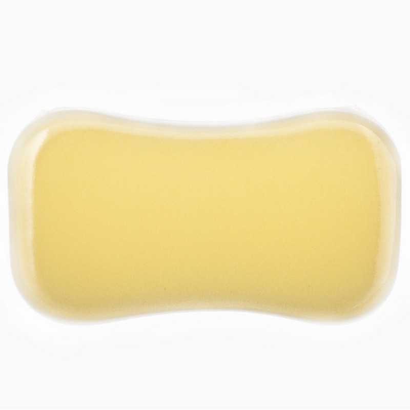 Губка для миття автомобіля з поролону 22x12x6см Carlife з сітчастою поверхнею жовта (CL-412)