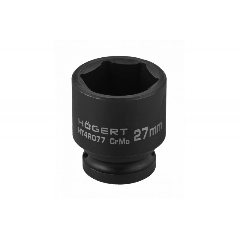 Головка торцева ударна шестигранна 1/2" 27 мм DIN 3121 CrMo Hogert (HT4R077)