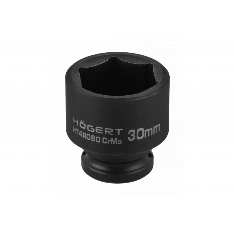 Головка торцева ударна шестигранна 1/2" 30 мм DIN 3121 CrMo Hogert (HT4R080)