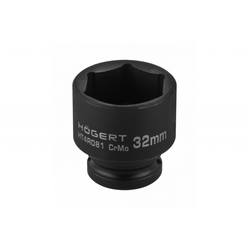 Головка торцева ударна шестигранна 1/2" 32 мм DIN 3121 CrMo Hogert (HT4R081)