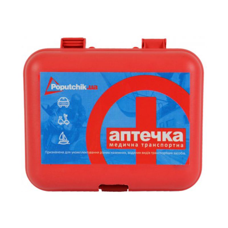 Аптечка автомобільна медична пластиковий футляр (02-001-P)