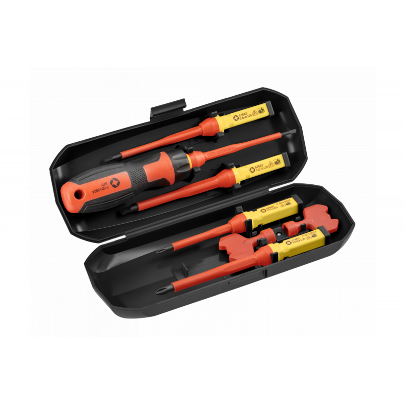 Набір діелектричних викруток 1000 V 8 пр. Hogert (HT1S998)