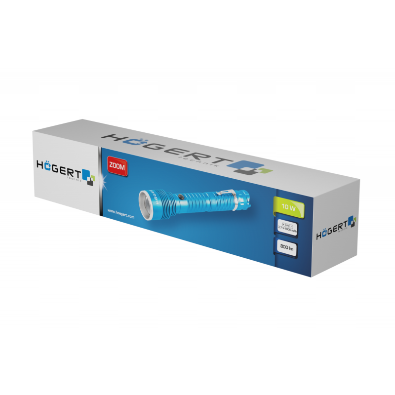 Ліхтар світлодіодний 800 люмен USB Hogert (HT1E425)