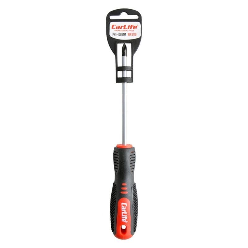 Отвертка крестовая Carlife PH1x100mm Cr-V 6150 (WR6110)