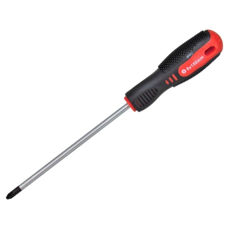 Отвертка крестовая Carlife PH2x150mm Cr-V 6150 (WR6215)
