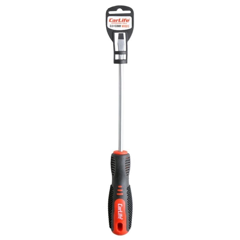 Отвертка шлицева Carlife SL6x150mm Cr-V 6150 (WR6615)