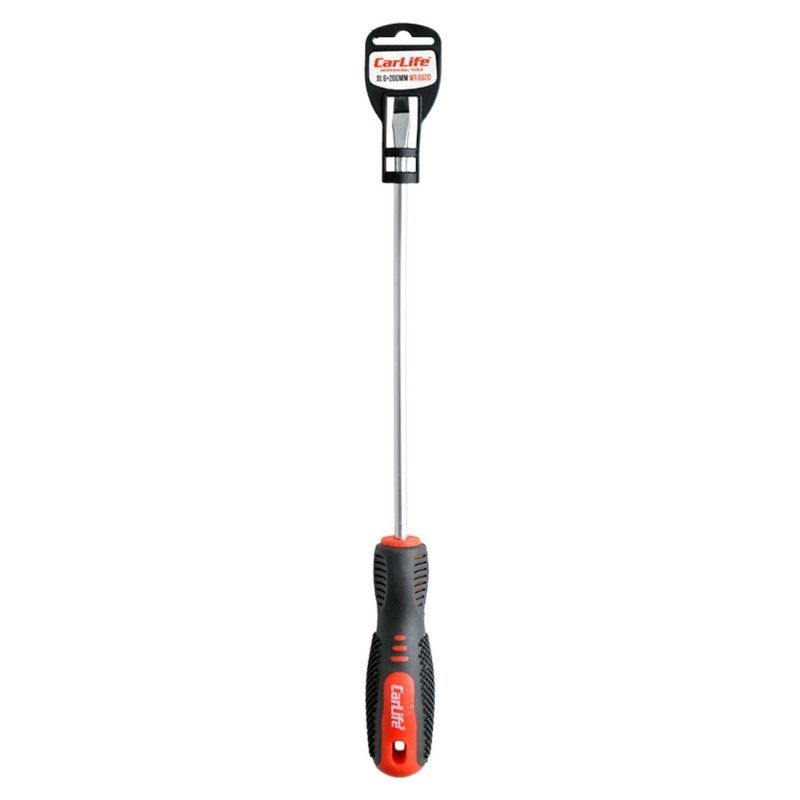 Викрутка шліцьова Carlife SL6x200mm Cr-V 6150 (WR6620)
