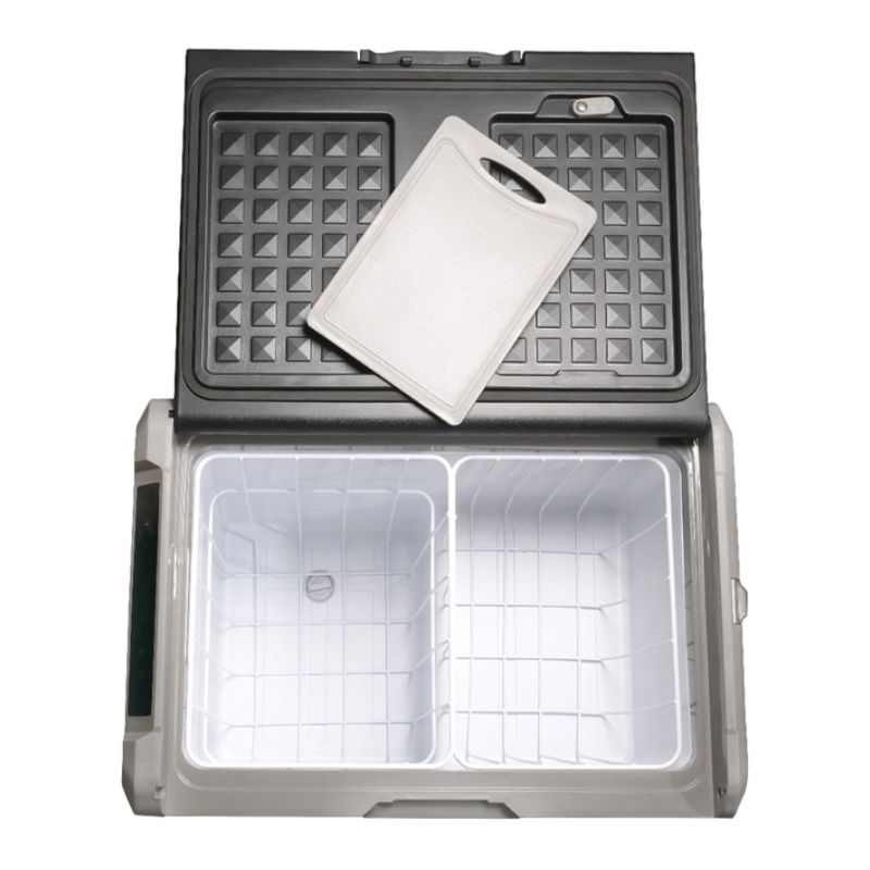 Автохолодильник компрессорный 50л BREVIA холодильник с автономной работой пластиковый 12/24В 220В Черный (22610)