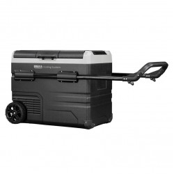 Портативный холодильник 50л BREVIA автохолодильник на колесах с автономной работой пластиковый 12/24В 220В (22630)