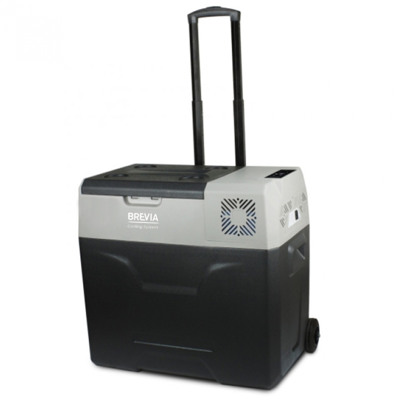 Автохолодильник компрессорный 50л BREVIA холодильник на колесах пластиковый 12/24В 220В (22740)