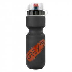 Фляга для велосипеда 750мл Grey's пластикова із захисним ковпачком чорна (GR15850)