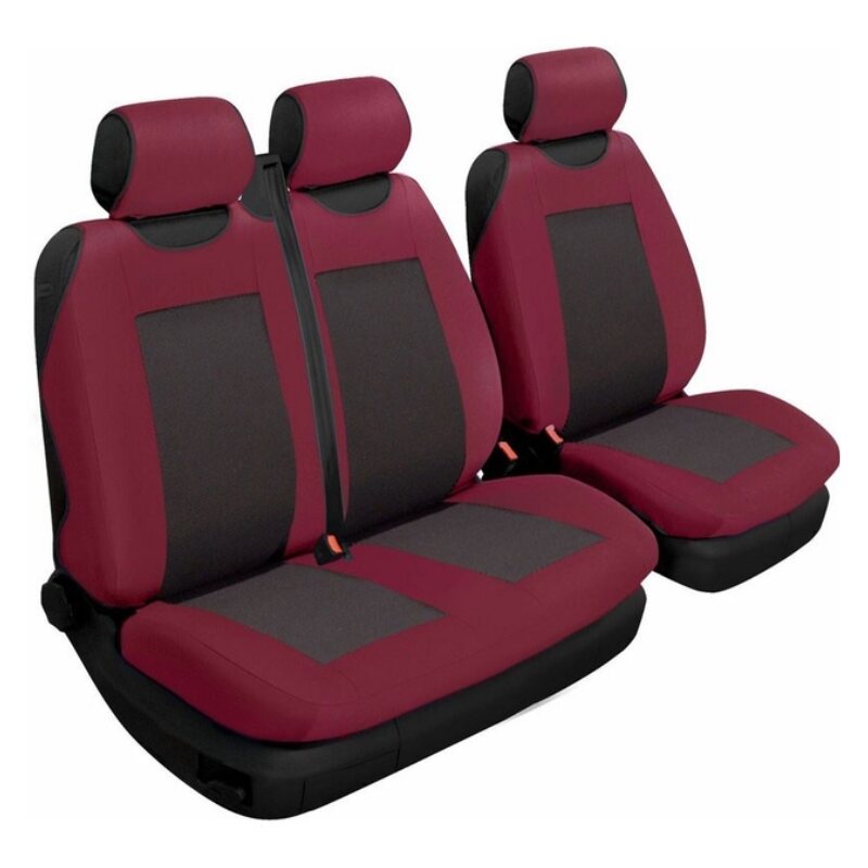 Чохли на сидіння авто універсальні Beltex Comfort 2+1 тип А гранат без підголівників (BX53510)