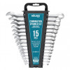 Набір ключів комбінованих MOLDER 15шт CR-V (6-22мм) (MT58115)