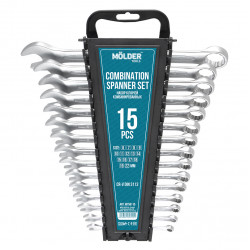 Набір ключів комбінованих MOLDER 15шт CR-V (6-22мм) (MT58115)