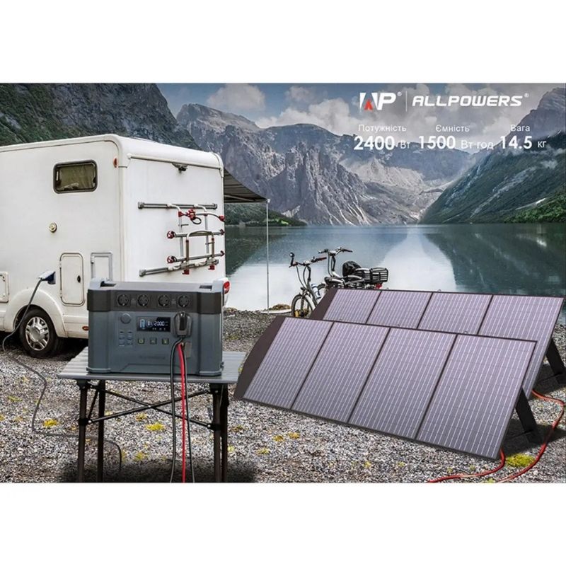 Зарядная станция ALLPOWERS 1500 Вт/ч для ноутбука холодильника телевизора 2400Вт (AP-SS-009-PRO (S2000 PRO))