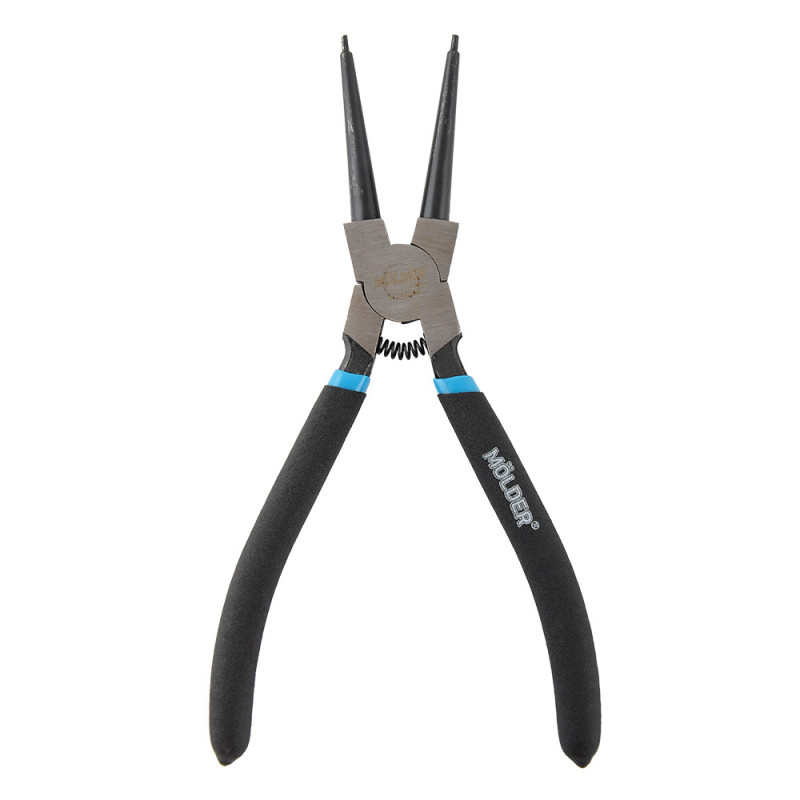 Кліщі прямі для внутрішніх стопорних кілець Molder 180мм Cr-V HRC 55-60 поліровані (MT46018)