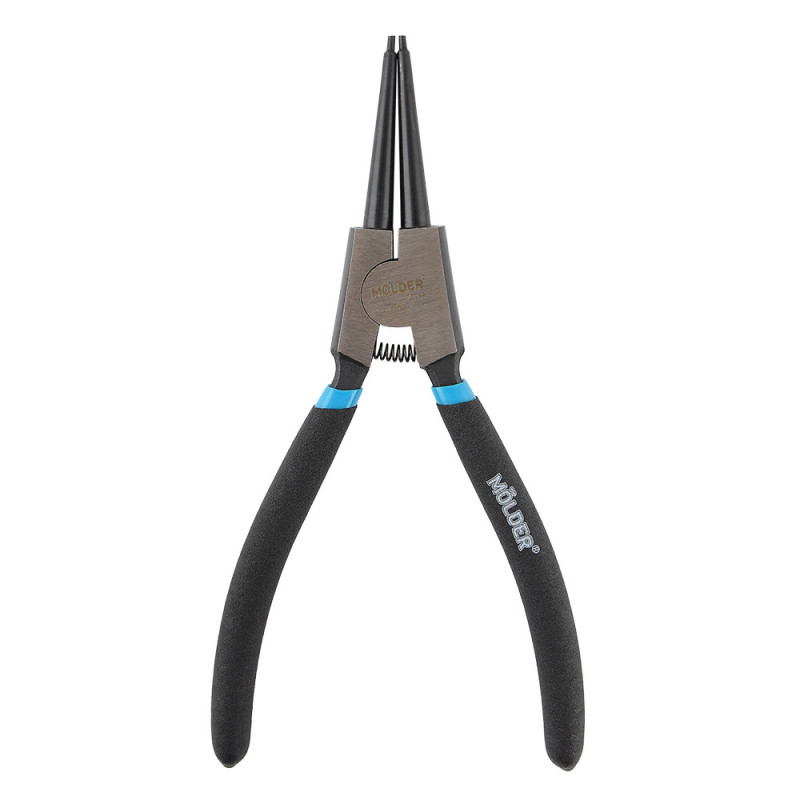 Кліщі для зовнішніх стопорних кілець прямі MOLDER 180мм Cr-V HRC 55-60 поліровані (MT46118)