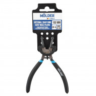 Клещи для внутренних стопорных колец, вогнутые MOLDER 150мм, Cr-V, HRC 55-60, полированные (MT46315)