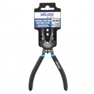 Клещи для внутренних стопорных колец, вогнутые Molder 180мм, Cr-V, HRC 55-60, полированные (MT46318)