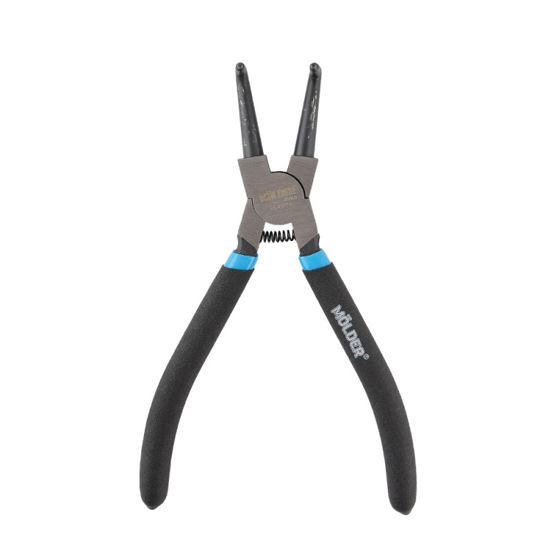 Кліщі для внутрішніх стопорних кілець, увігнуті Molder 180мм, Cr-V, HRC 55-60, поліровані (MT46318)