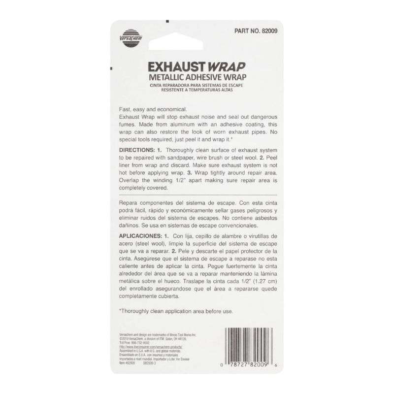 Ремонтна стрічка для глушників Versachem термостійка -37+127°C°C довжина 10м ширина 50мм (82009)