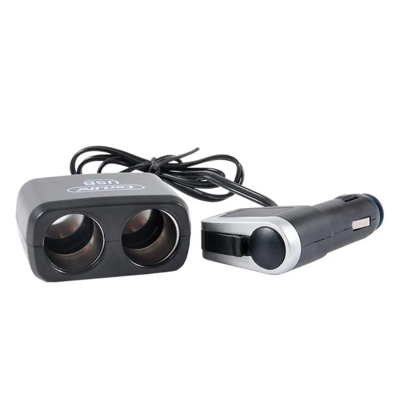 Розгалужувач прикурювача 2в 1USB CarLife (CS303)