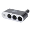 Разветвитель прикуривателя 3в1 USB CarLife (CS302)