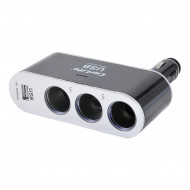 Розгалужувач прикурювача 3в1 USB CarLife (CS302)