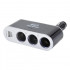 Разветвитель прикуривателя 3в1 USB CarLife (CS302)