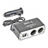 Розгалужувач прикурювача 2в1 USB CarLife (CS304)
