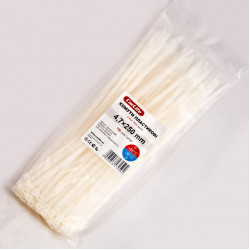 Хомути пластикові білі 4.8x250 CarLife (W4.8x250)