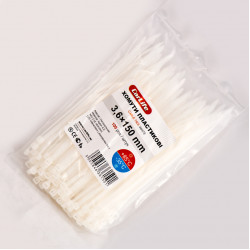 Хомути пластикові білі 3.6x150 CarLife (W3.6x150)