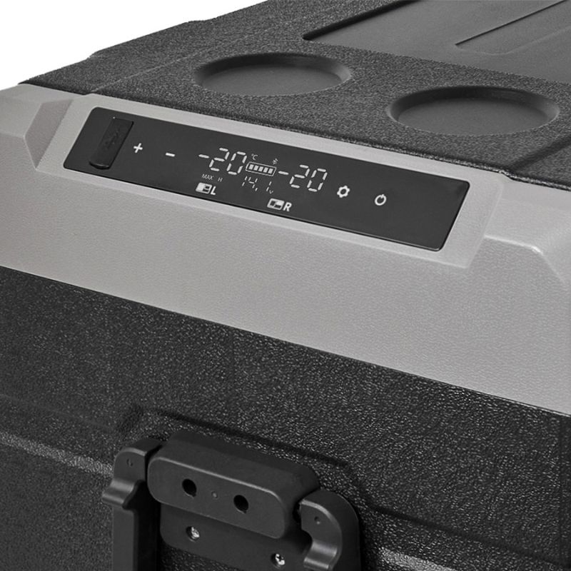 Портативний холодильник 38л BREVIA двокамерний автохолодильник компресорний пластиковий 12/24В 220В (22650)