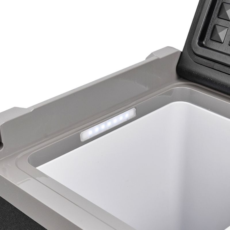 Портативний холодильник 38л BREVIA двокамерний автохолодильник компресорний пластиковий 12/24В 220В (22650)