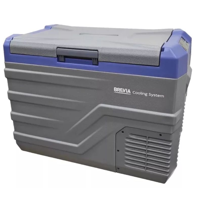 Портативный холодильник 35л BREVIA автохолодильник компрессорный пластиковый 12/24В 220В с LG-компрессором (22935)