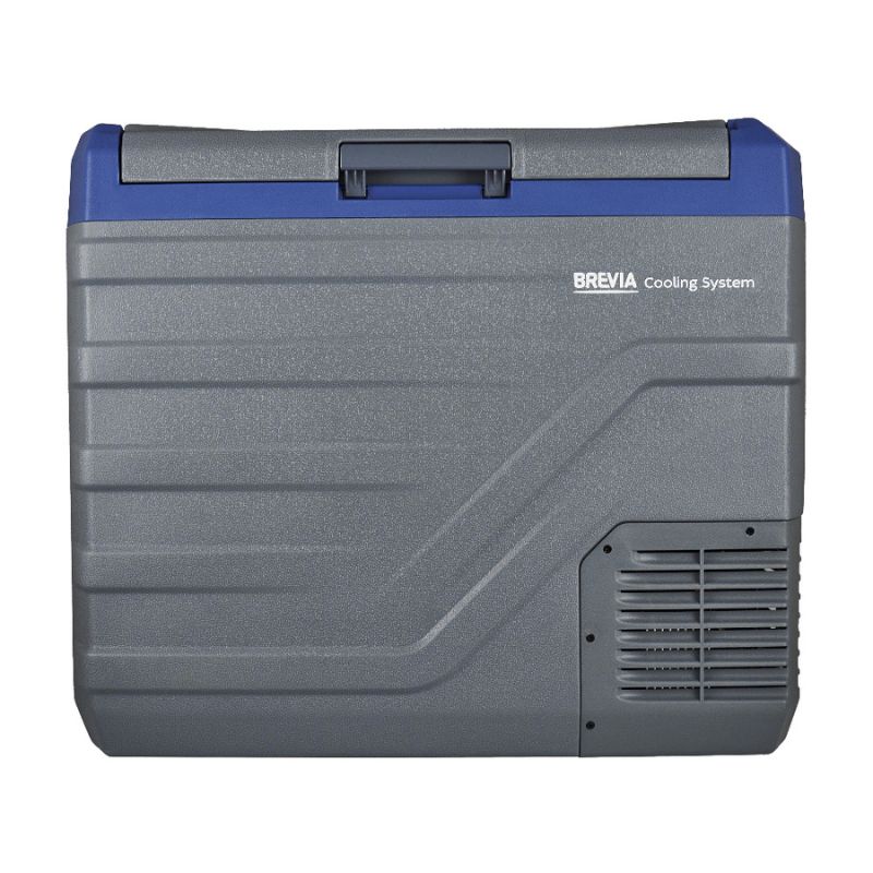 Портативный холодильник 44л BREVIA автохолодильник компрессорный пластиковый 12/24В 220В с LG-компрессором (22945)