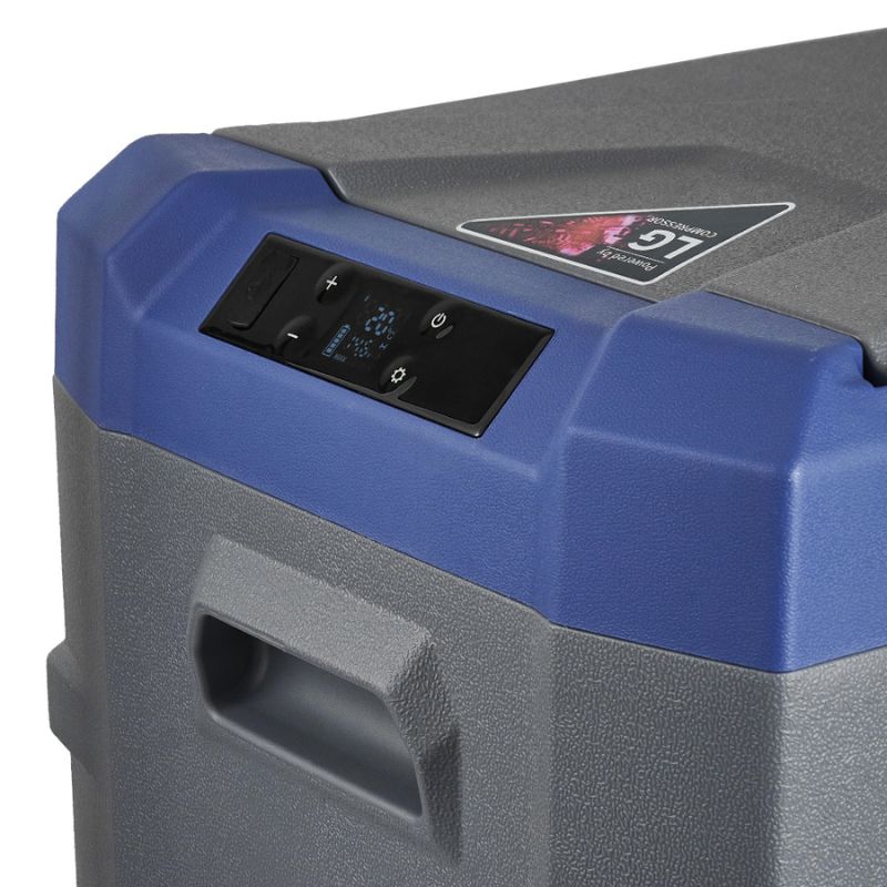 Портативный холодильник 44л BREVIA автохолодильник компрессорный пластиковый 12/24В 220В с LG-компрессором (22945)