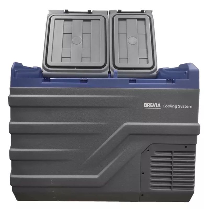 Портативний холодильник 32л BREVIA автохолодильник пластиковий 12/24В 220В двокамерний компресор LG (22955)