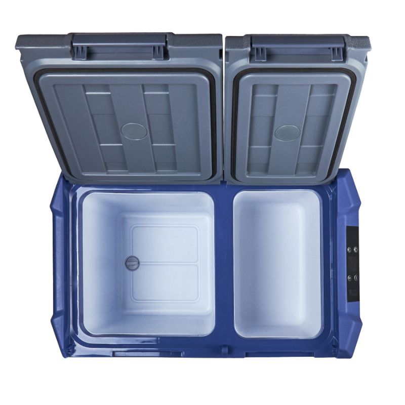 Портативный холодильник 39л BREVIA  двухкамерный автохолодильник компрессорный пластиковый 12/24В 220В (22960)