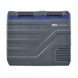 Портативний холодильник 39л BREVIA двокамерний автохолодильник компресорний 12/24В 220В LG-компресор (22965)