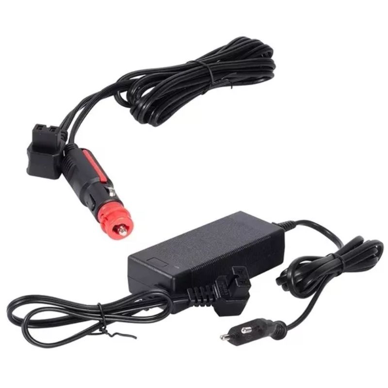 Портативний холодильник 25л BREVIA двокамерний автохолодильник пластиковий 12/24В 220В з LG-компресором (22545)