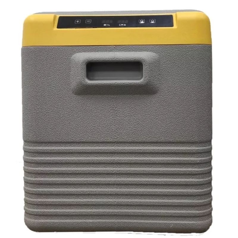 Портативний холодильник 25л BREVIA двокамерний автохолодильник пластиковий 12/24В 220В з LG-компресором (22545)