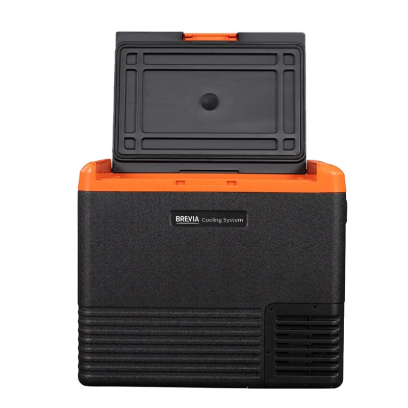 Портативный холодильник 50л BREVIA автохолодильник с LG-компрессором пластиковый 12/24В 220В (22535)