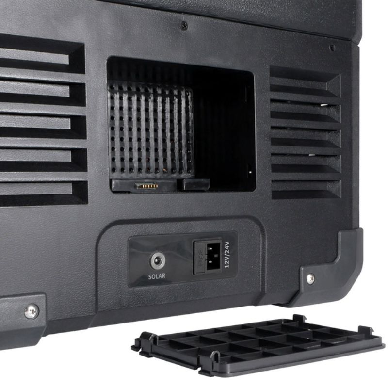 Автохолодильник 50л BREVIA холодильник с LG-компрессором с автономной работой пластиковый 12/24В 220В Черный (22615)