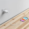 Зарядний пристрій Hoco Rapido PD 20W+QC3.0 Type-C + USB білий (C80A)