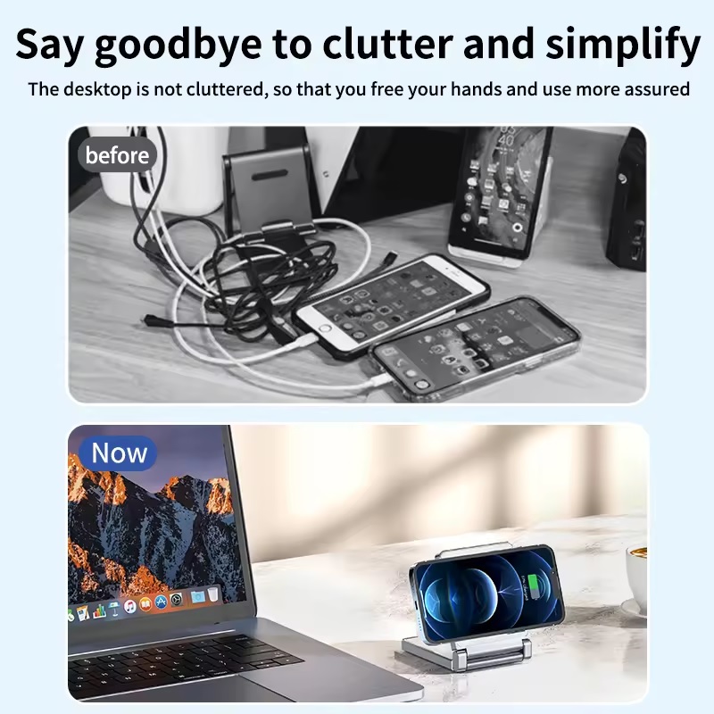 Підставка під телефон із бездротовою зарядкою (T35)