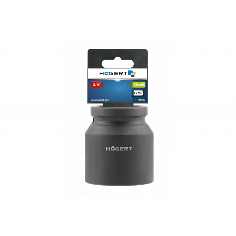 Головка ударна 3/4 дюйма коротка 38 мм CrMo Hogert (HT4R152)