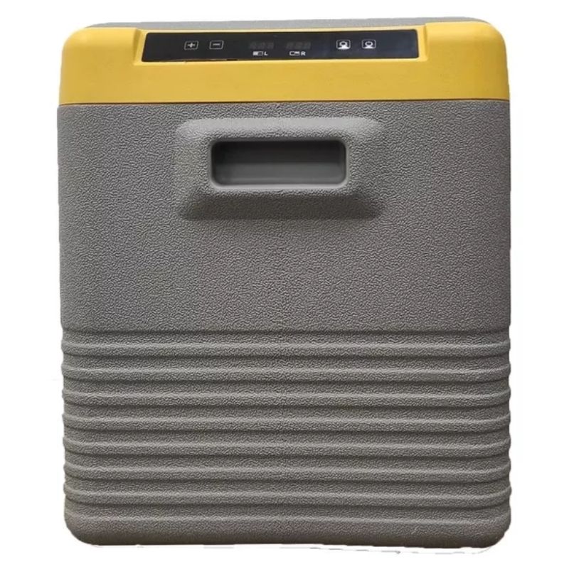 Портативный холодильник 33л BREVIA  двухкамерный автохолодильник пластиковый 12/24В 220В с LG-компрессором (22555)