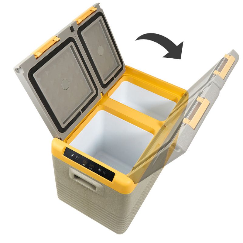 Автохолодильник 40л двокамерний компресорний BREVIA пластиковий 12/24В 220В (22560)