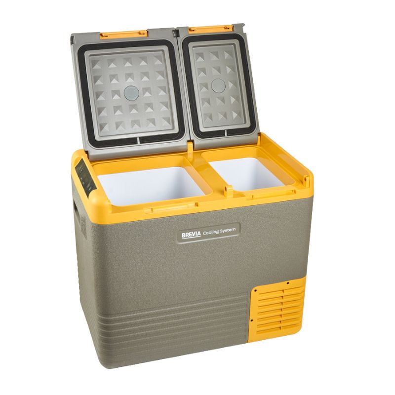 Автохолодильник 40л двокамерний компресорний BREVIA пластиковий 12/24В 220В (22560)